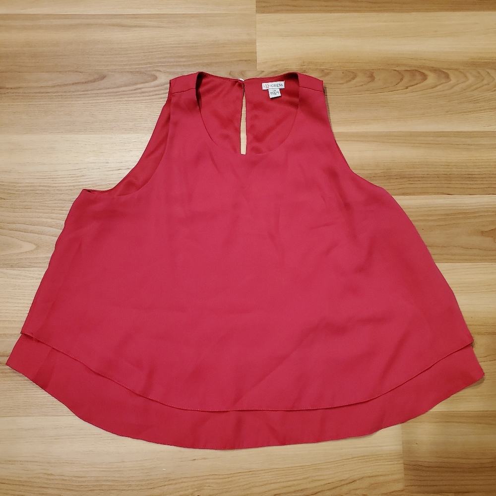 Bundle 2/$10 I Guess Dark Pink Crop Top